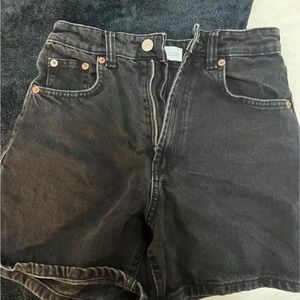 Zara Black Denim Shorts
